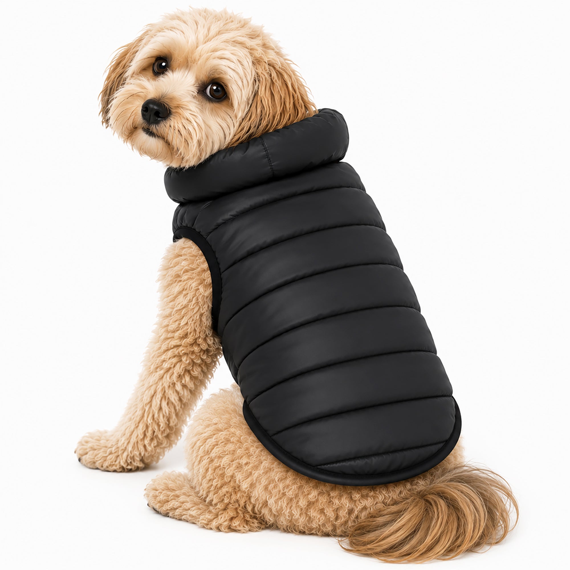 Pet Life ® 'Pursuit' Quilted Ultra-Plush Thermal Dog Jacket - Black - Image 4