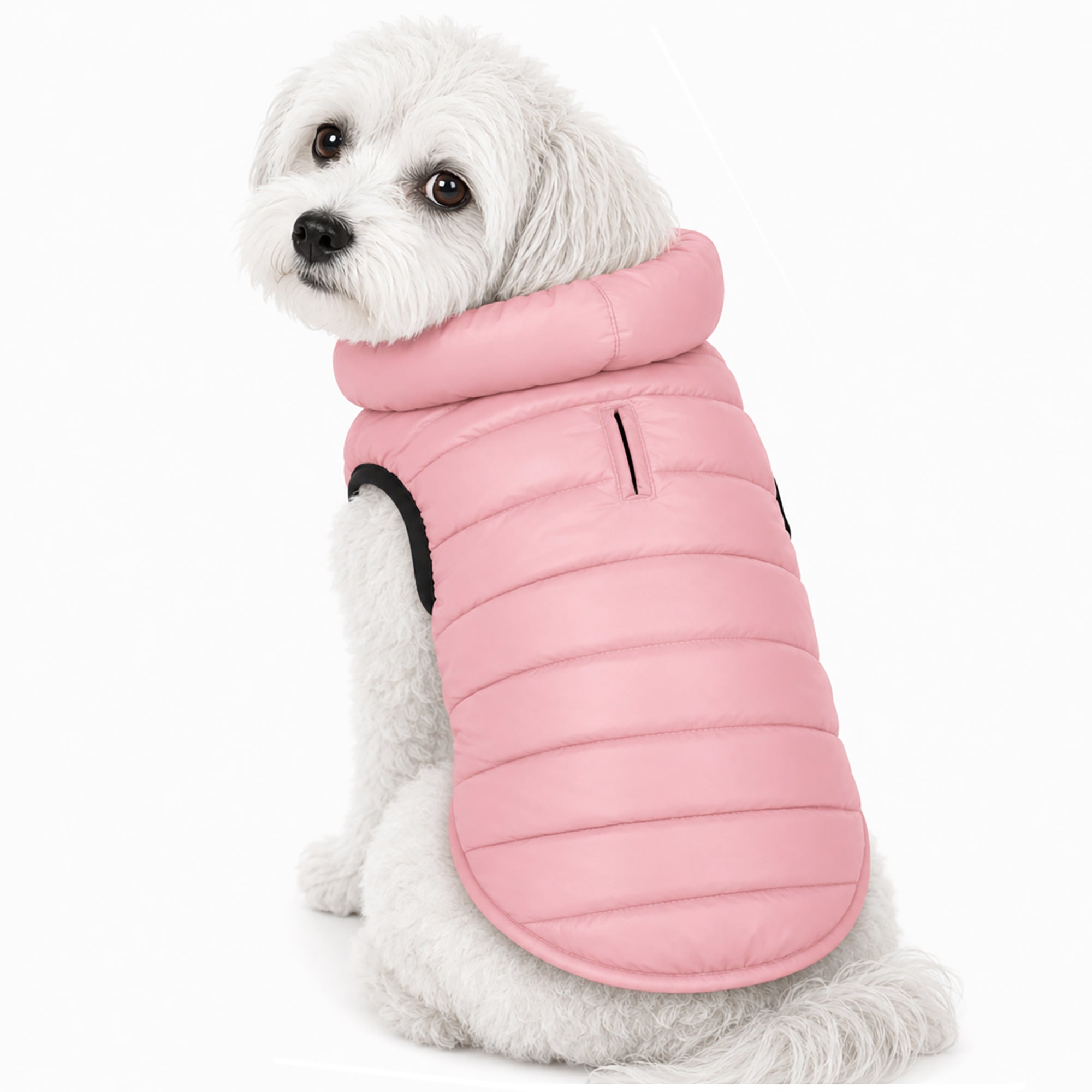 Pet Life ® 'Pursuit' Quilted Ultra-Plush Thermal Dog Jacket - Pink - Image 4