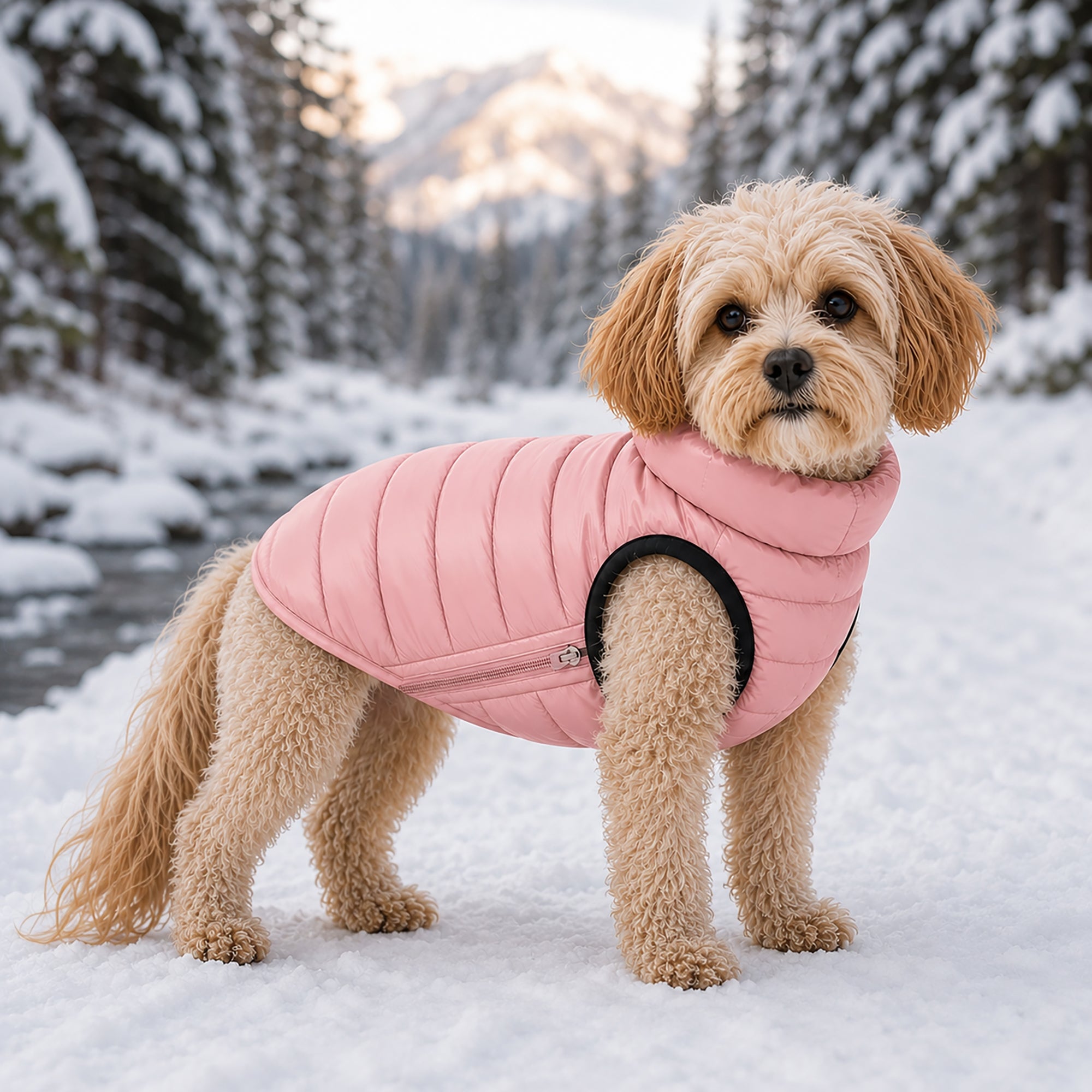 Pet Life ® 'Pursuit' Quilted Ultra-Plush Thermal Dog Jacket - Pink - Image 5