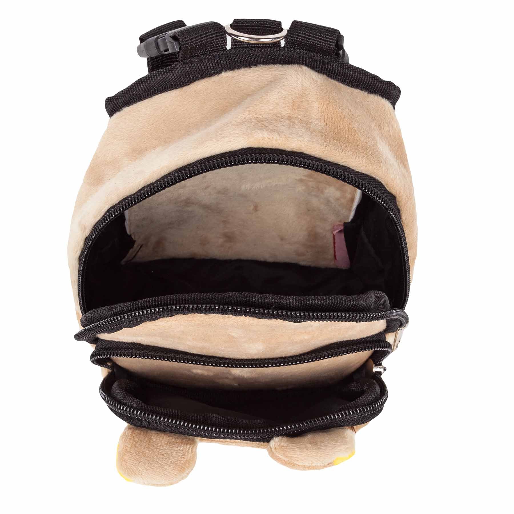 Pet Life ® 'Teddy Tails' Dual-Pocketed Compartmental Animated Dog Harness Backpack - Image 9