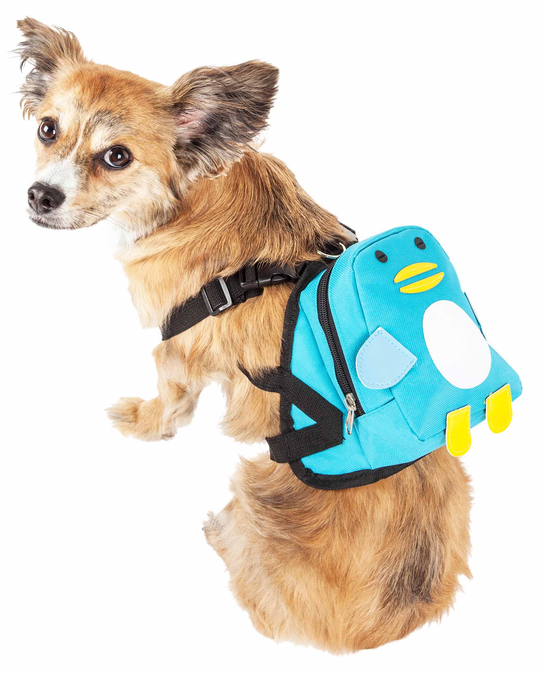 Pet Life ® 'Waggler Hobbler' Large-Pocketed Compartmental Animated Dog Harness Backpack - Image 2