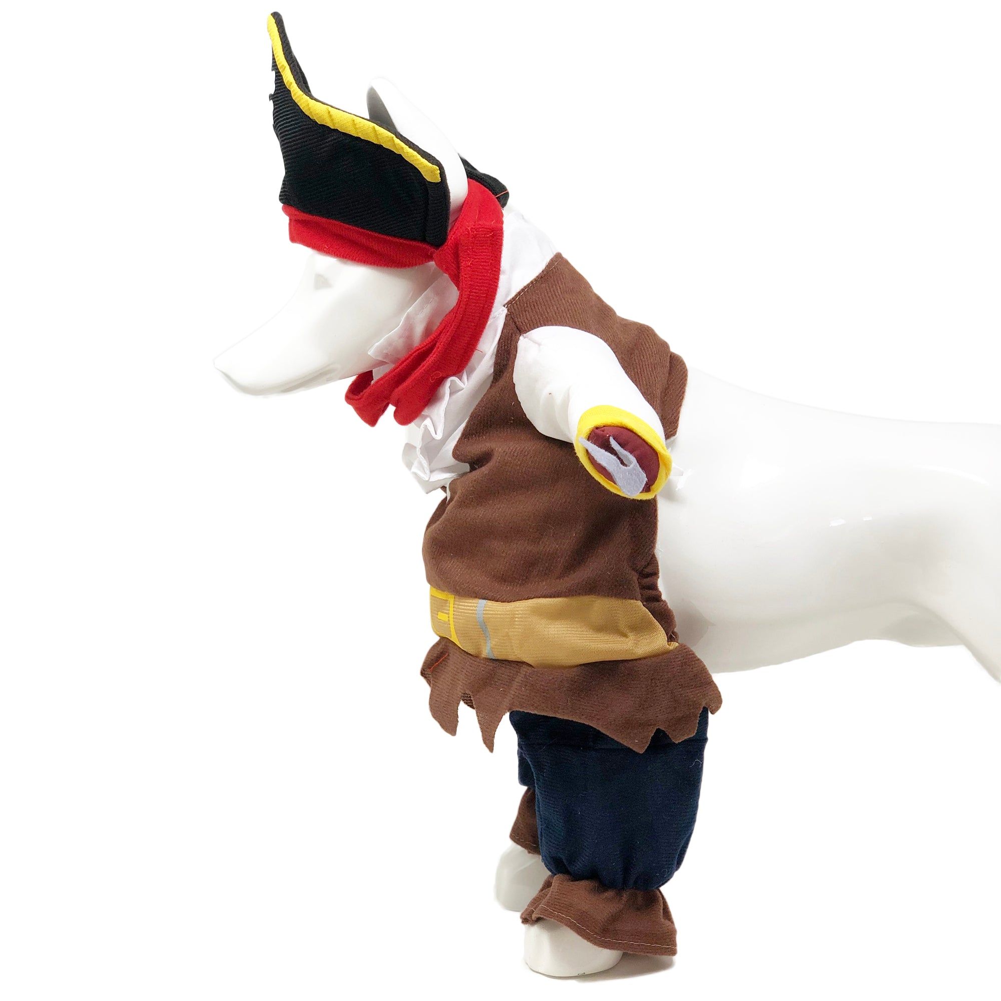 Pet Life 'Captain Snuggles' Pirate Pet Dog Costume Uniform - Image 3