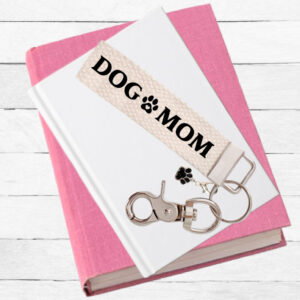 Keychain Paws, Key chain, Dog Mom, Pet Lover Gift, Key Fob, with Removable Charm