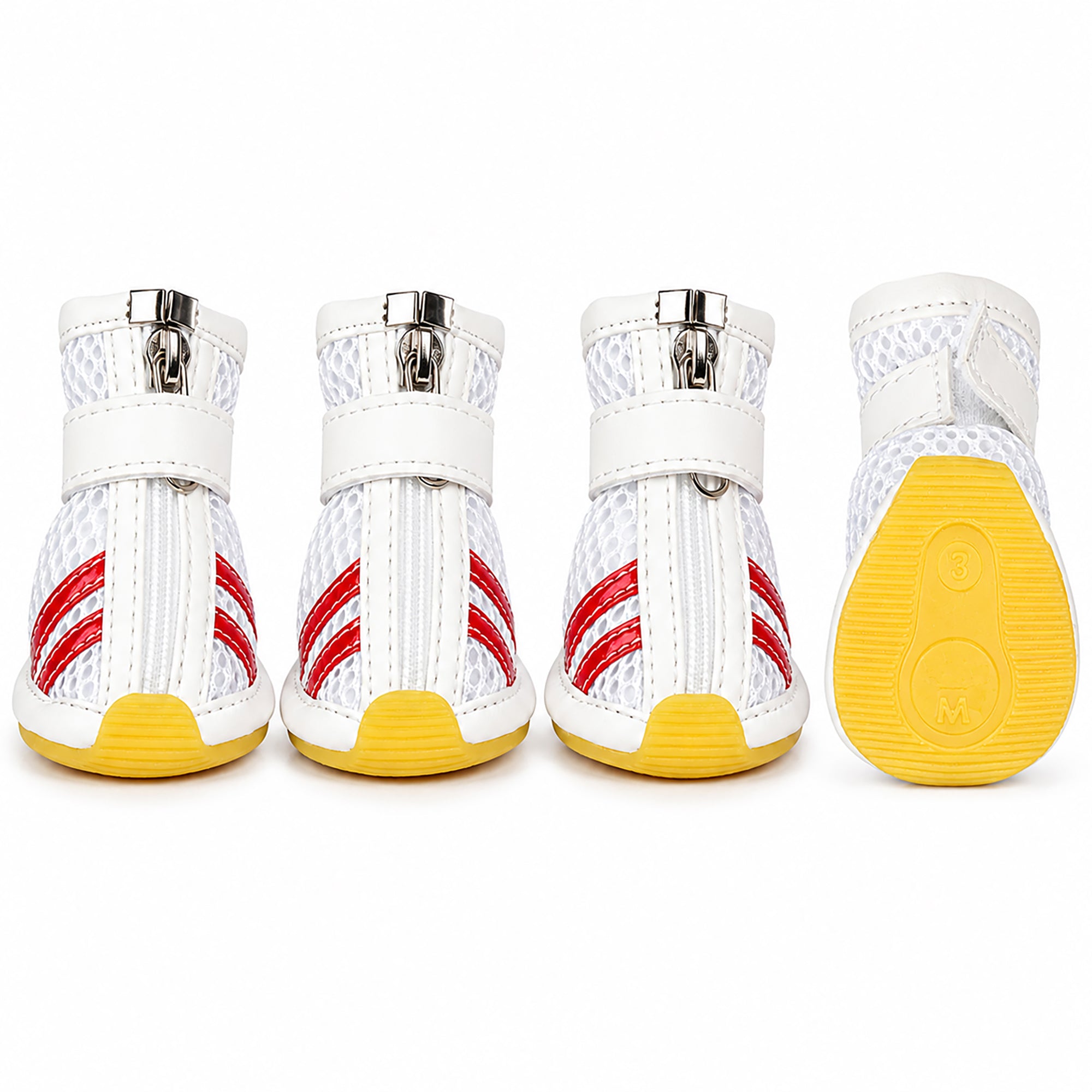 Pet Life ® Air-Mesh Breathable and Lightweight Running Dog Shoes Sneakers - Set of 4 - Image 2