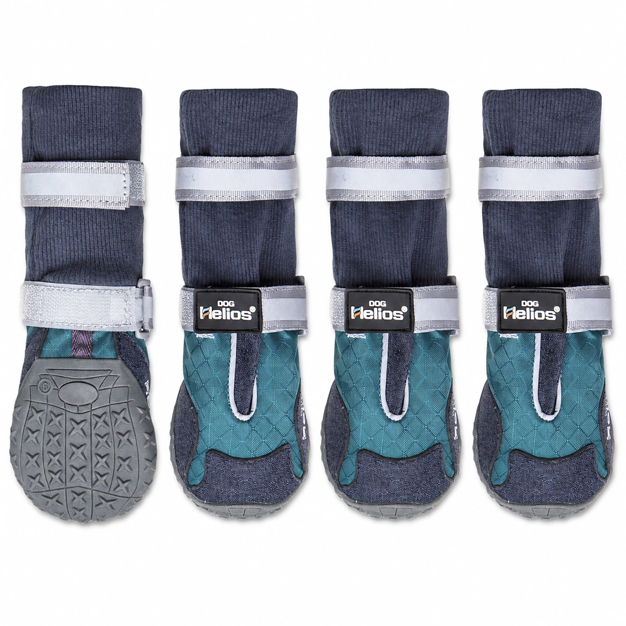 Dog Helios 'Traverse' Premium Grip High-Ankle Outdoor Dog Boots - Blue - Image 2