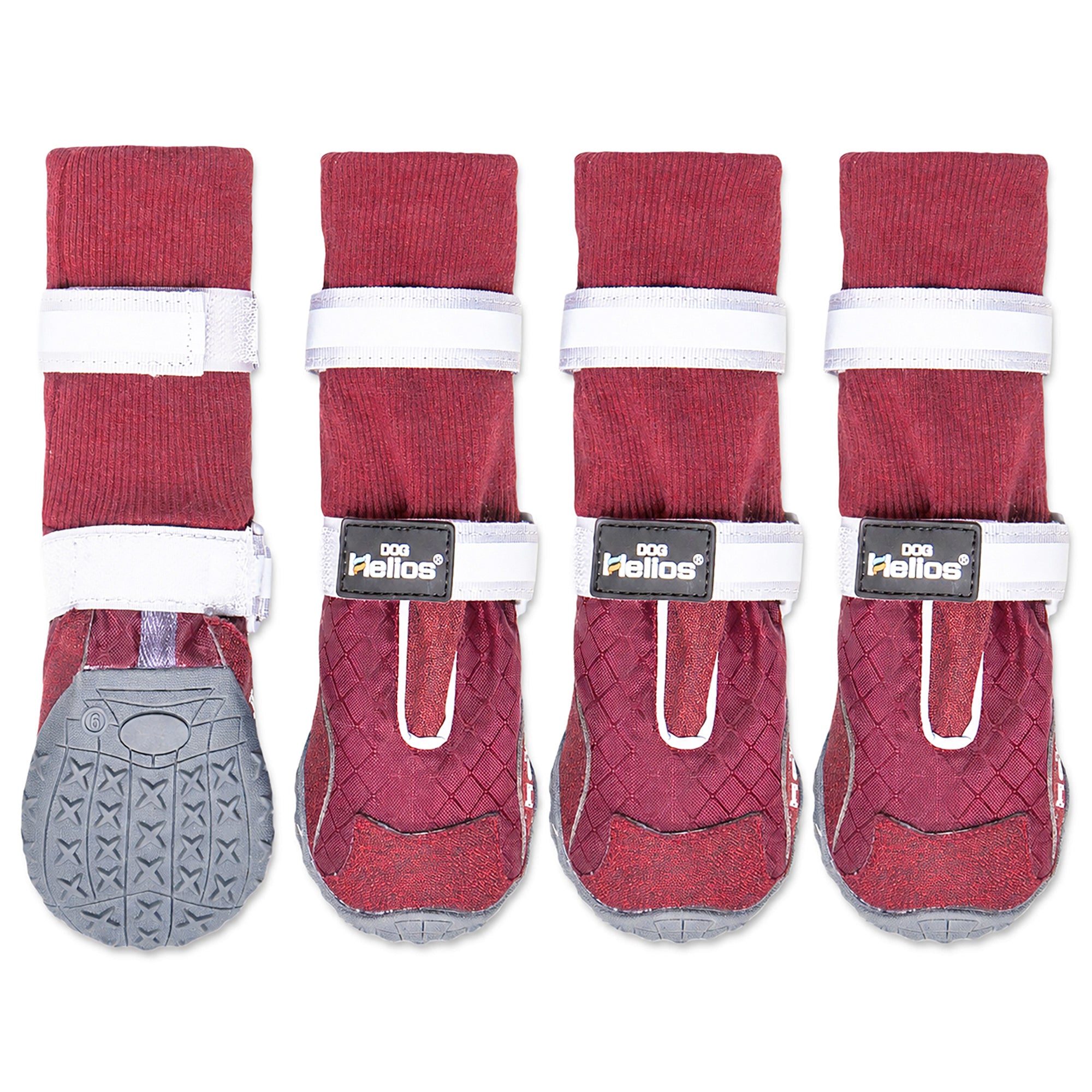 Dog Helios 'Traverse' Premium Grip High-Ankle Outdoor Dog Boots - Red - Image 2