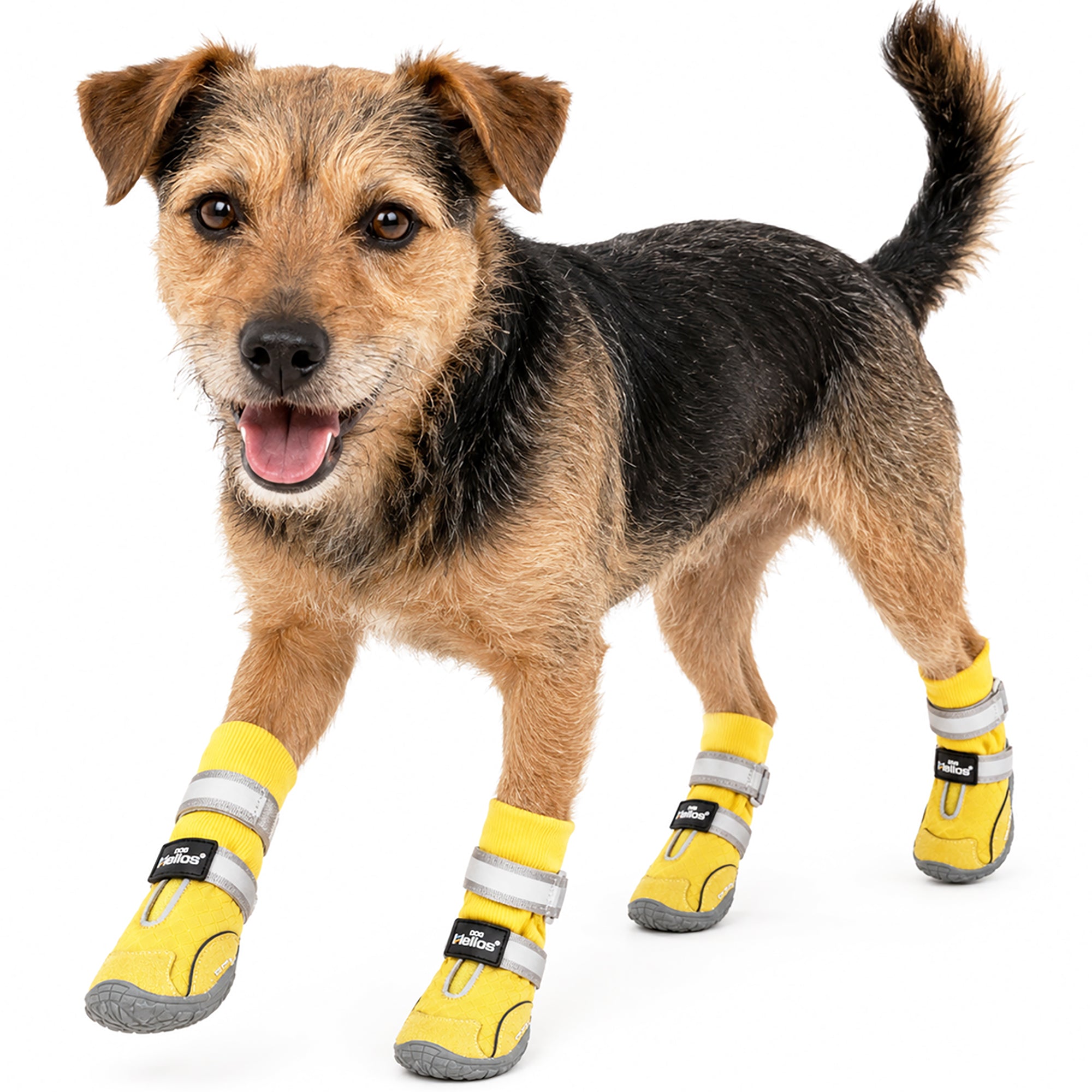 Dog Helios 'Traverse' Premium Grip High-Ankle Outdoor Dog Boots - Yellow - Image 4