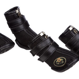 Pet Life ® Ruff Suede High-Support Dog Shoes Sneakers Booties - Set of 4
