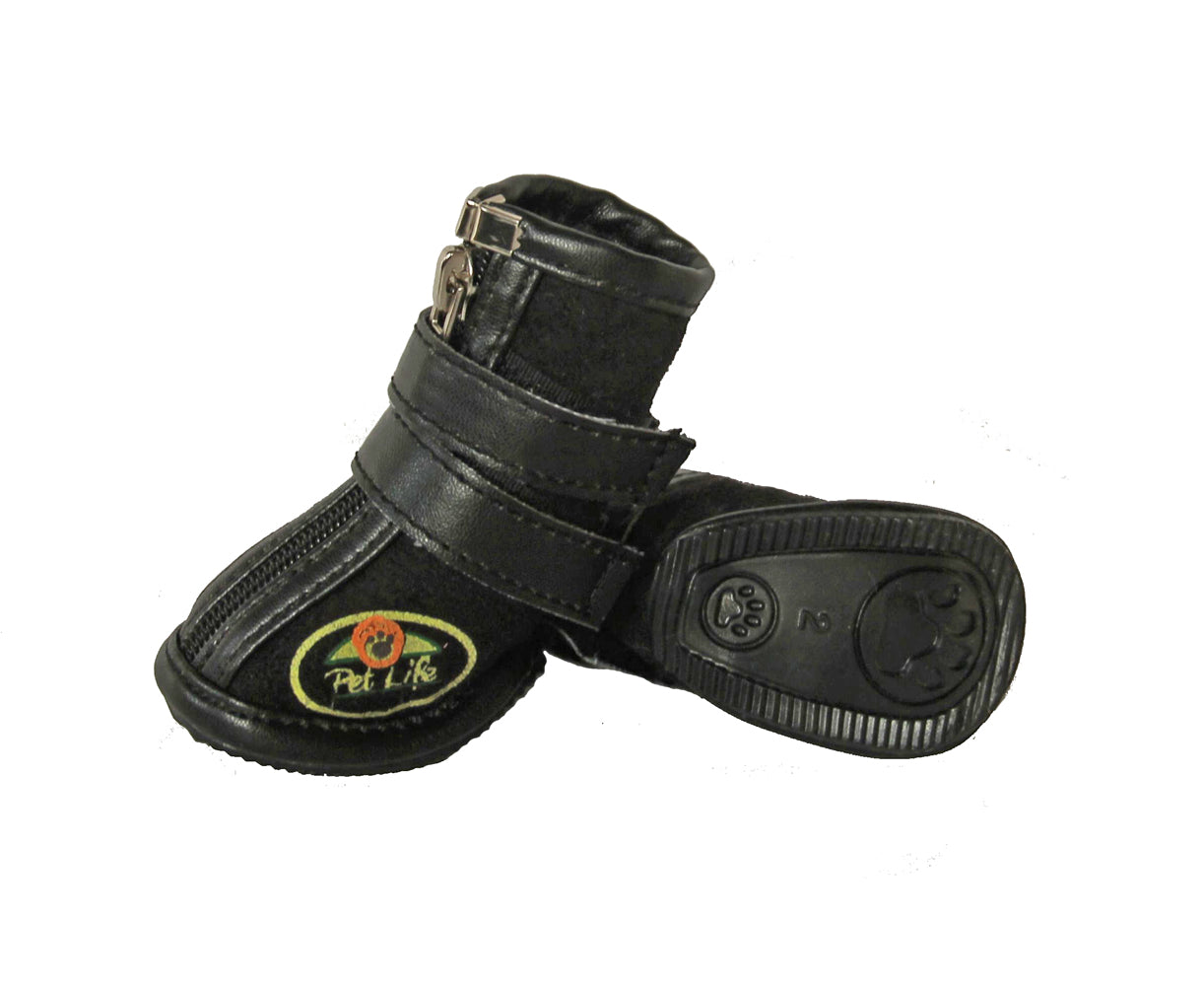 Pet Life ® Ruff Suede High-Support Dog Shoes Sneakers Booties - Set of 4 - Image 5