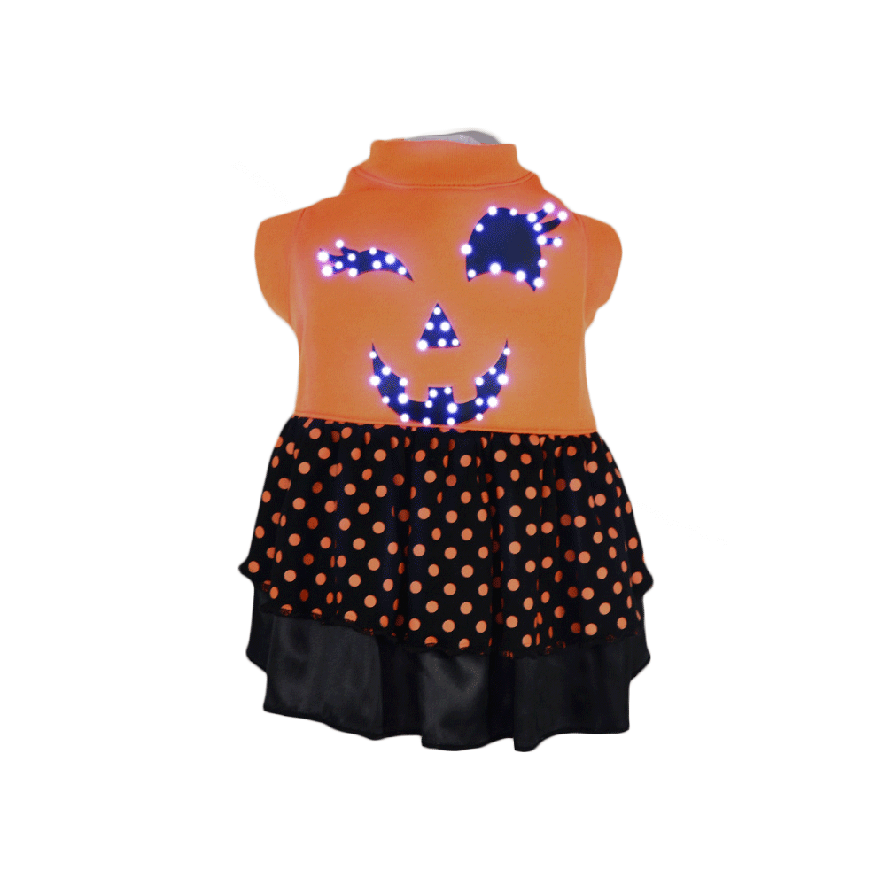 Pet Life ® LED Lighting Halloween Dress Hooded Dog Costume Sweater w/ Included Batteries - Image 9