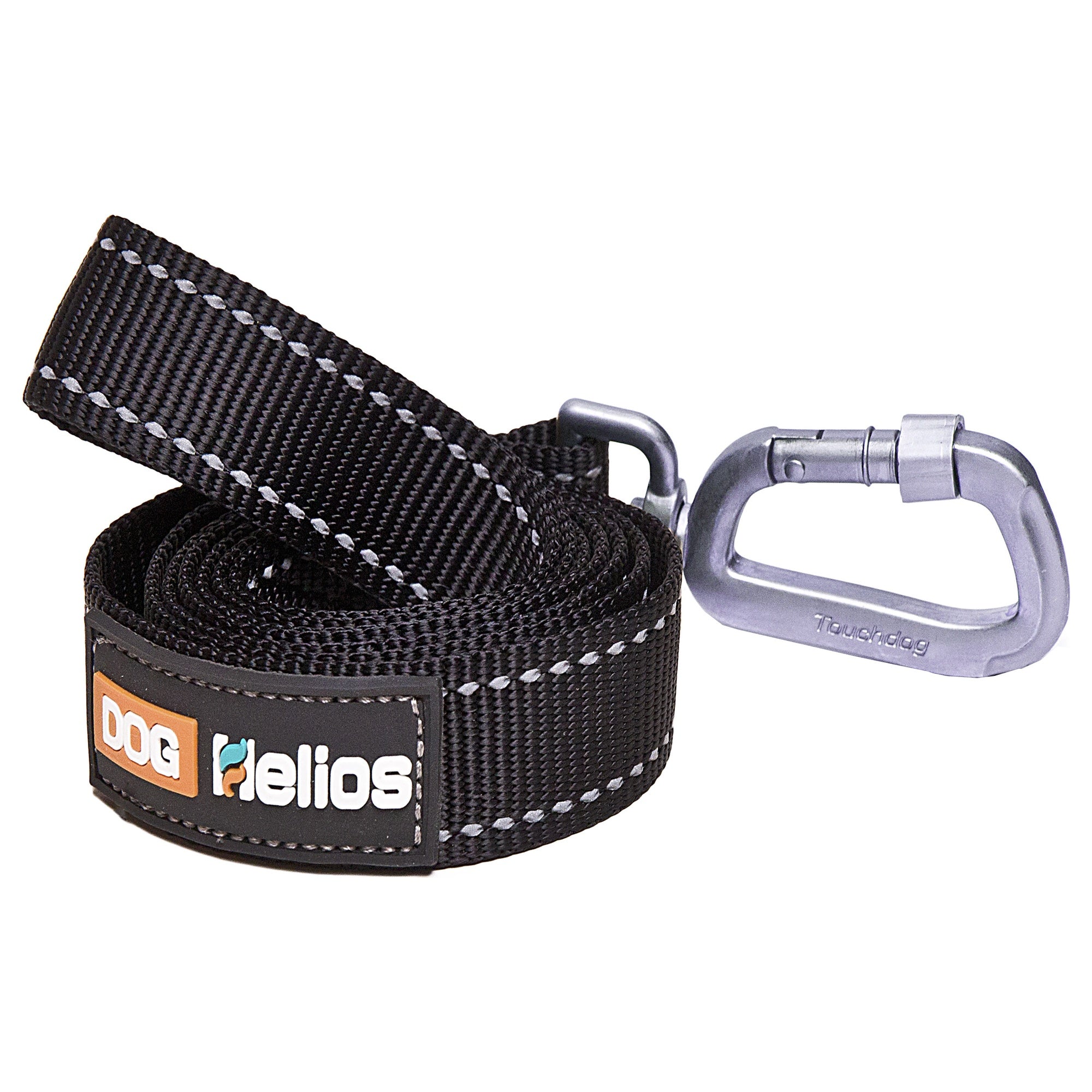Dog Helios 'Geo-turf' Performance Adjustible and Reflective Dog Harness and Leash - Black - Image 3
