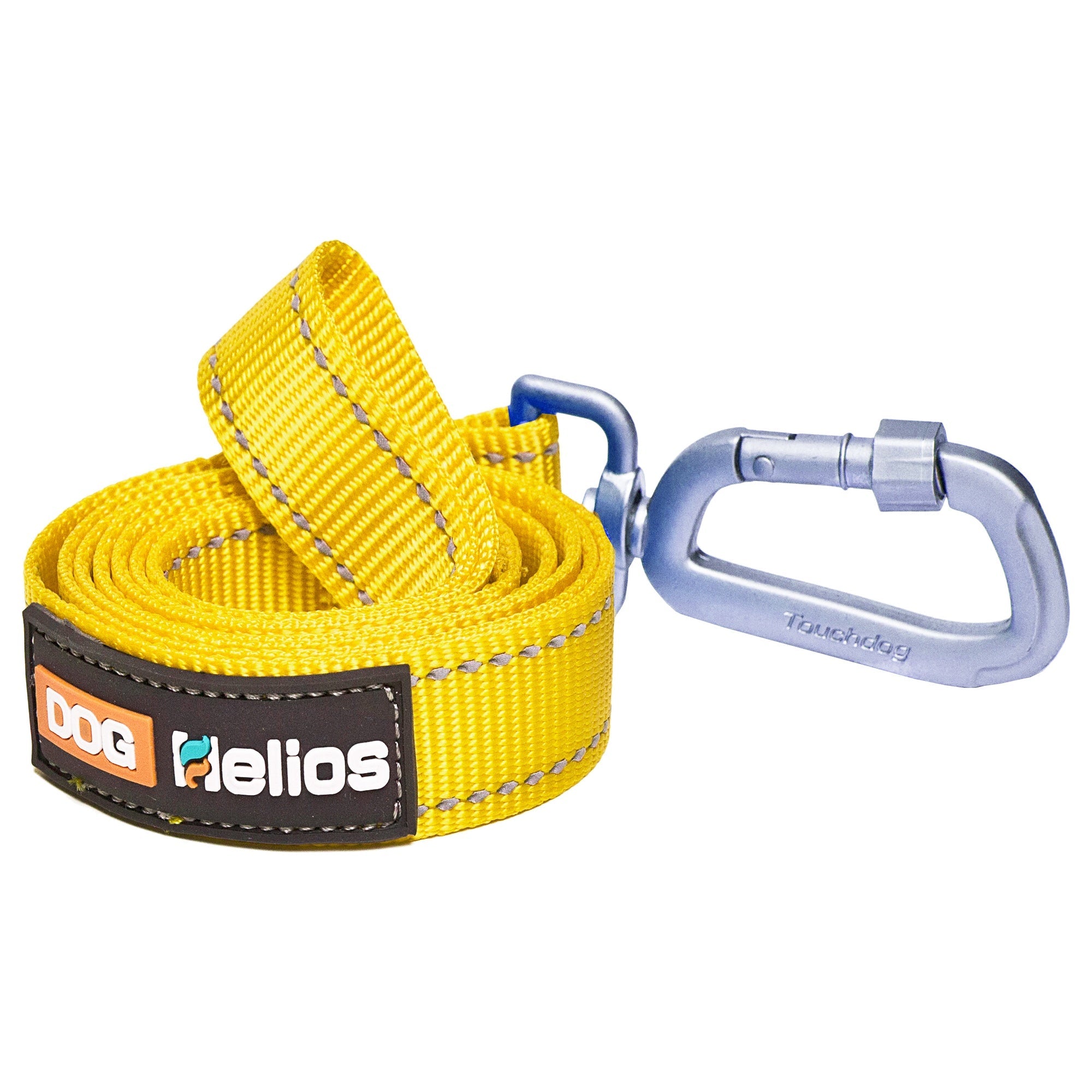 Dog Helios 'Geo-turf' Performance Adjustible and Reflective Dog Harness and Leash - Yellow - Image 3