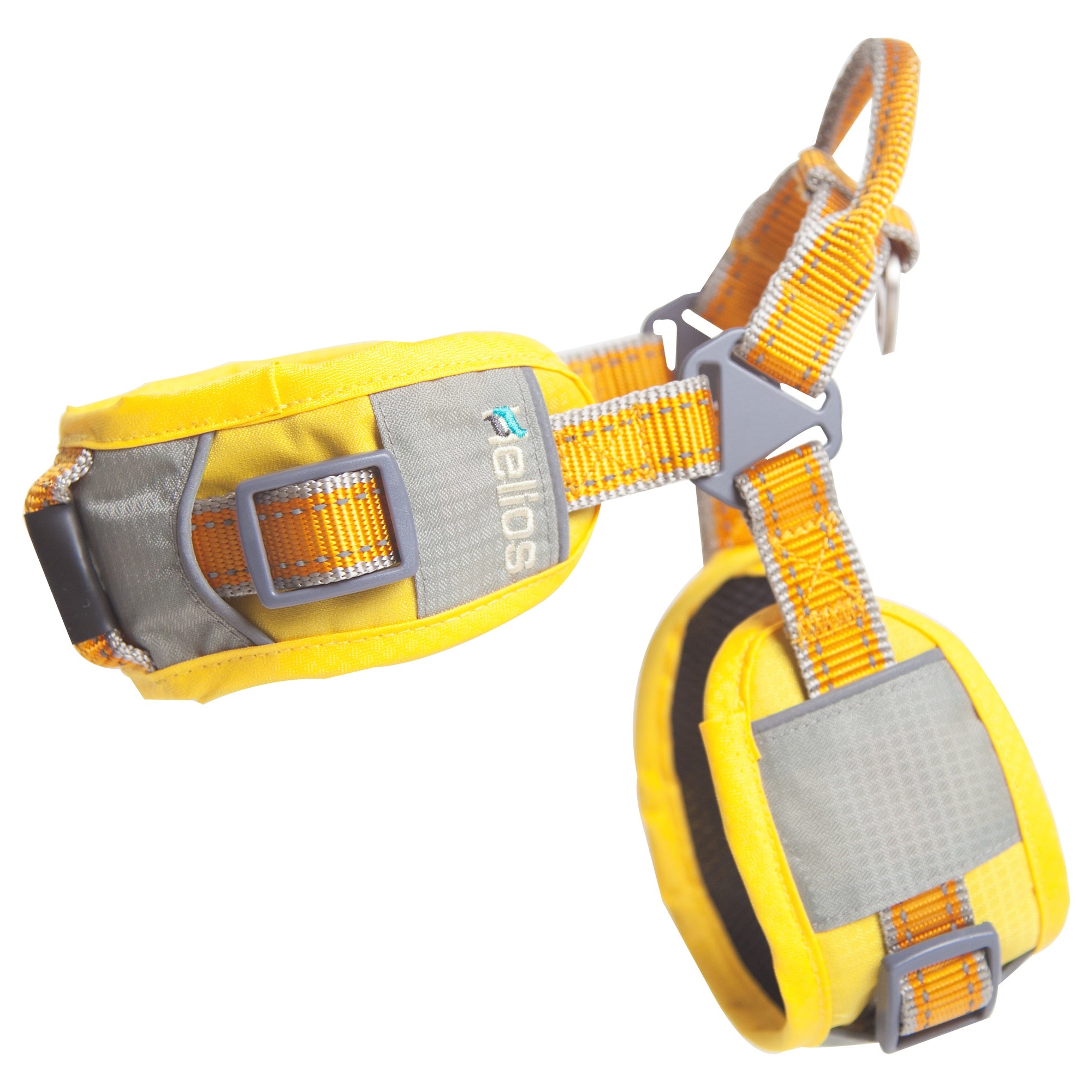 Dog Helios 'Geo-turf' Performance Adjustible and Reflective Dog Harness and Leash - Yellow - Image 4