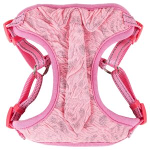 Pet Life ® 'Chichi Shaggy' Mesh Reversible And Breathable Adjustable Dog Harness W/ Shaggy Neck Tie