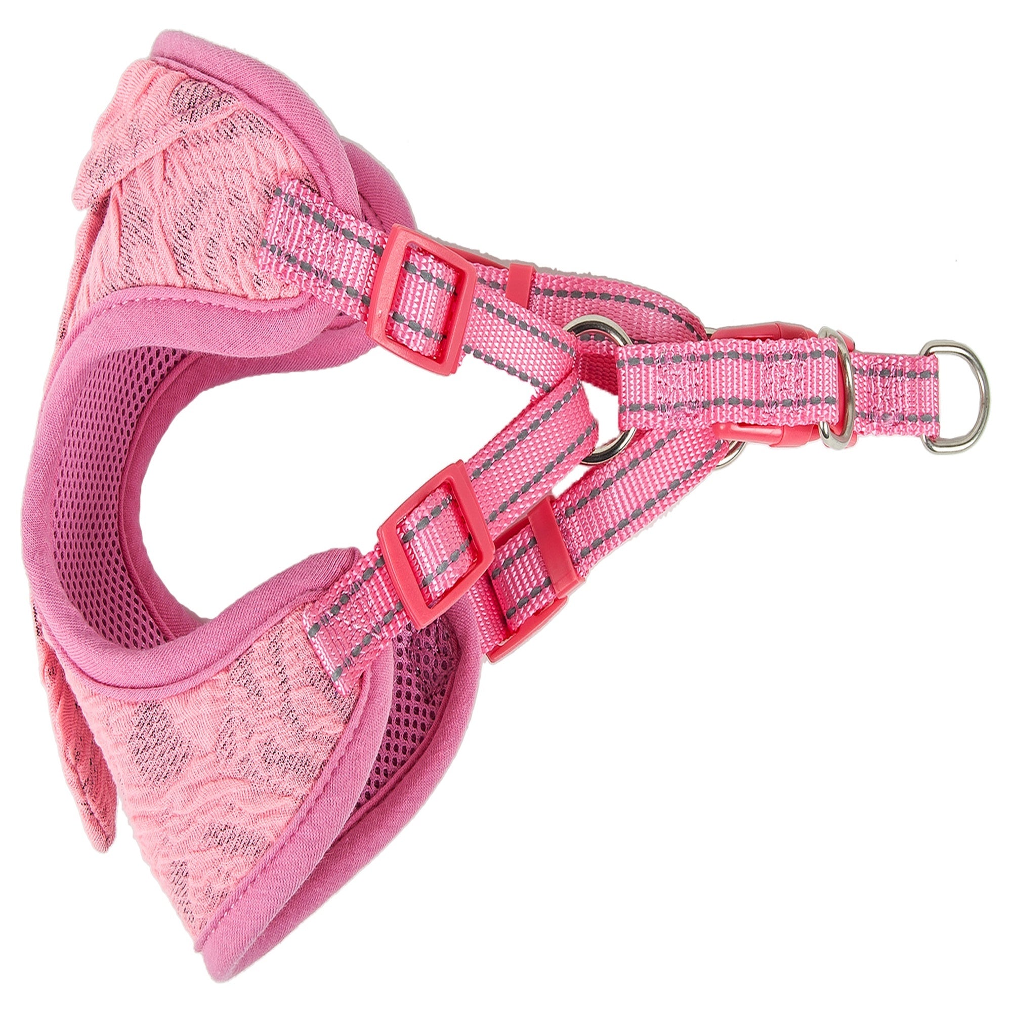 Pet Life ® 'Chichi Shaggy' Mesh Reversible And Breathable Adjustable Dog Harness W/ Shaggy Neck Tie - Image 5
