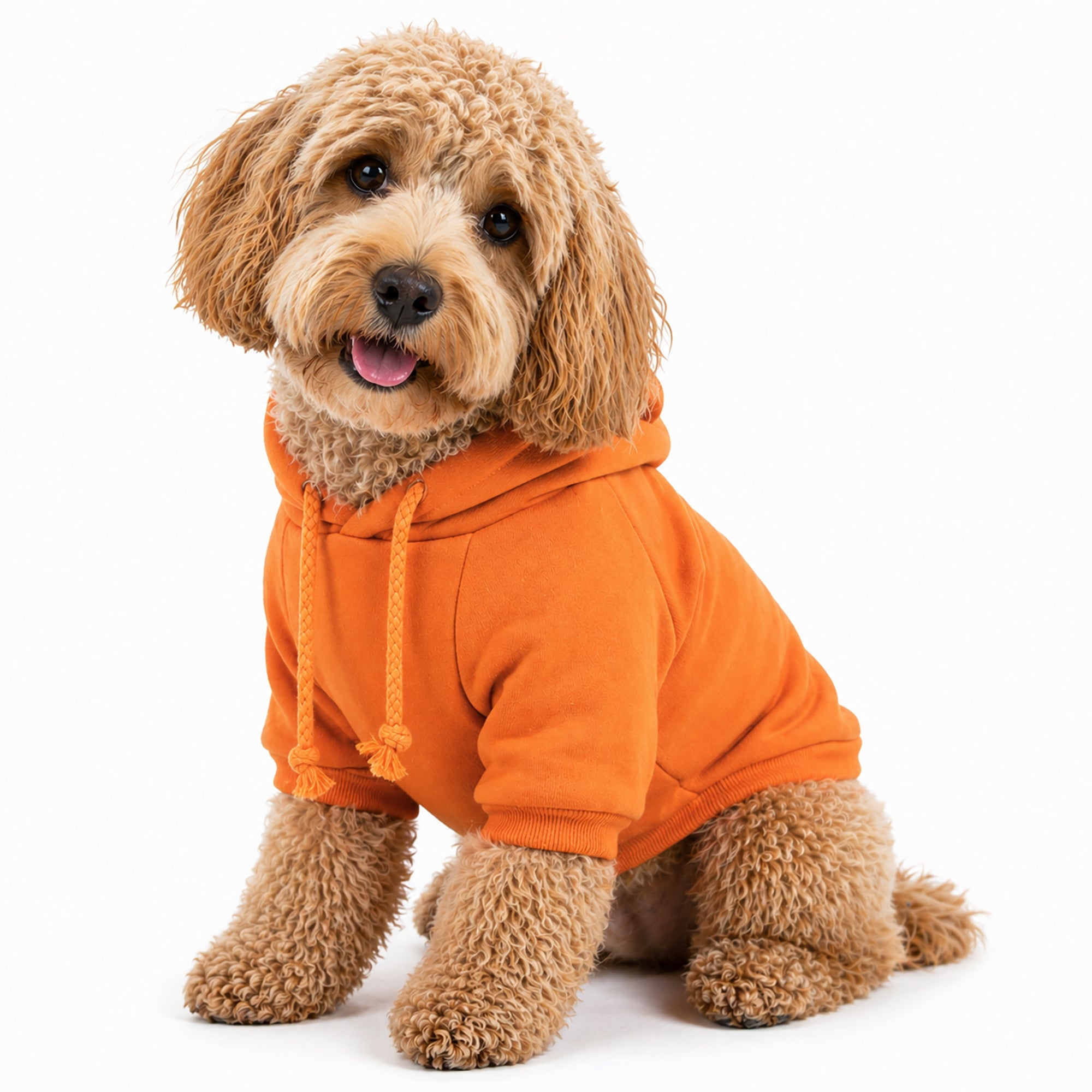 Pet Life ® 'American Classic' Fashion Plush Cotton Hooded Dog Sweater - Orange - Image 2