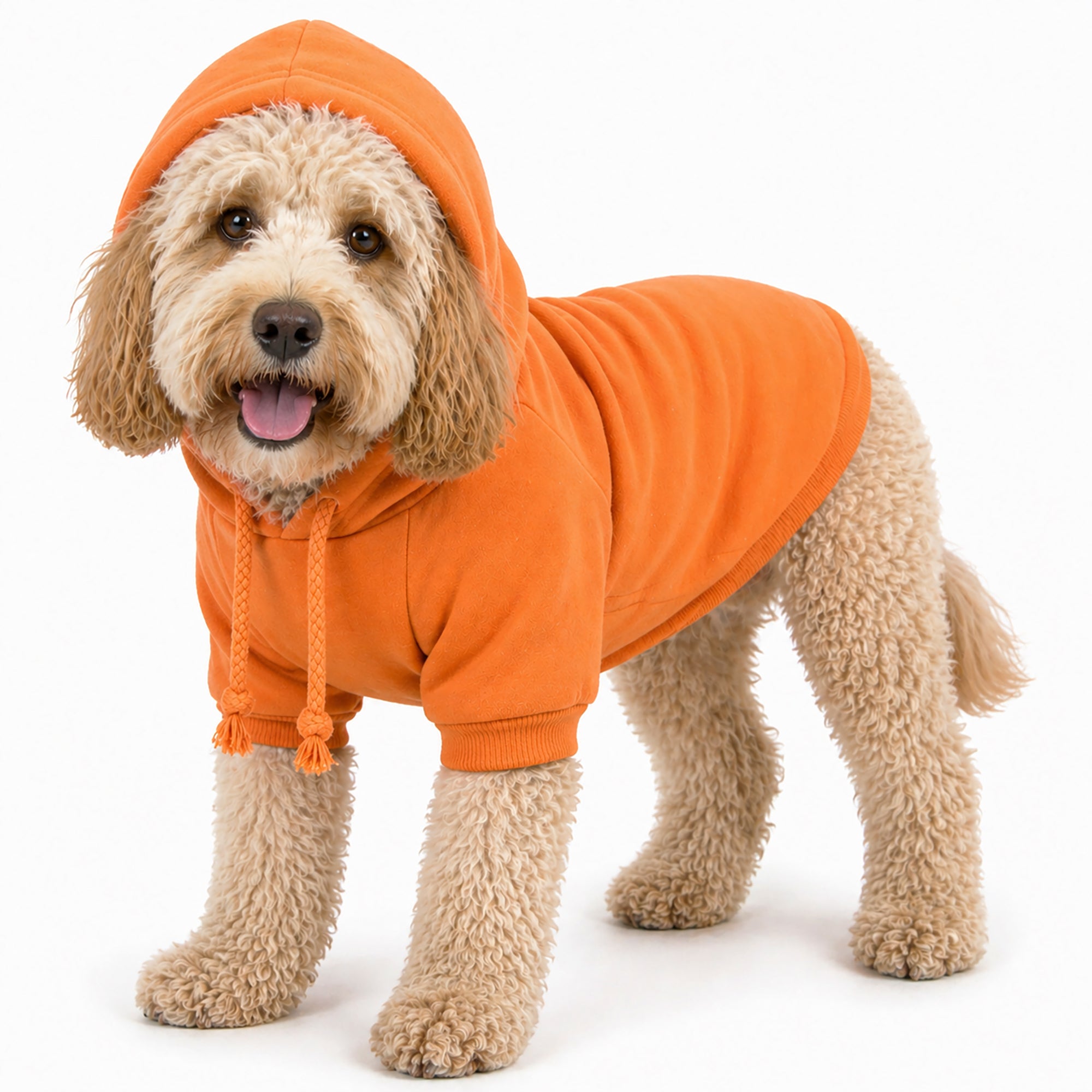 Pet Life ® 'American Classic' Fashion Plush Cotton Hooded Dog Sweater - Orange - Image 5