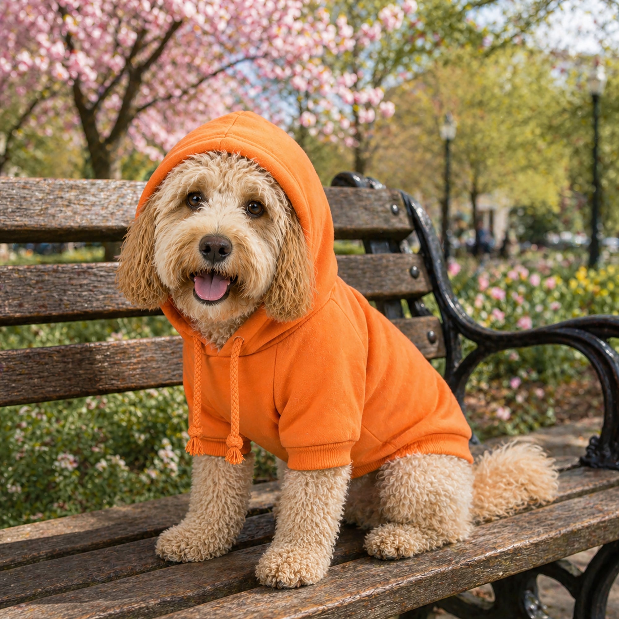 Pet Life ® 'American Classic' Fashion Plush Cotton Hooded Dog Sweater - Orange - Image 6