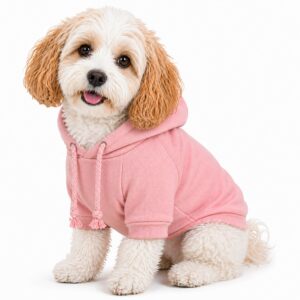 Pet Life ® 'American Classic' Fashion Plush Cotton Hooded Dog Sweater - Pink