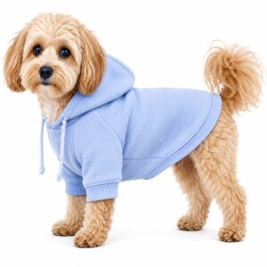 Pet Life ® French Terry Ultra-Soft Quick-Drying Hooded Dog Sweater - Blue