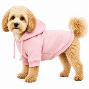 Pet Life ® French Terry Ultra-Soft Quick-Drying Hooded Dog Sweater - Pink