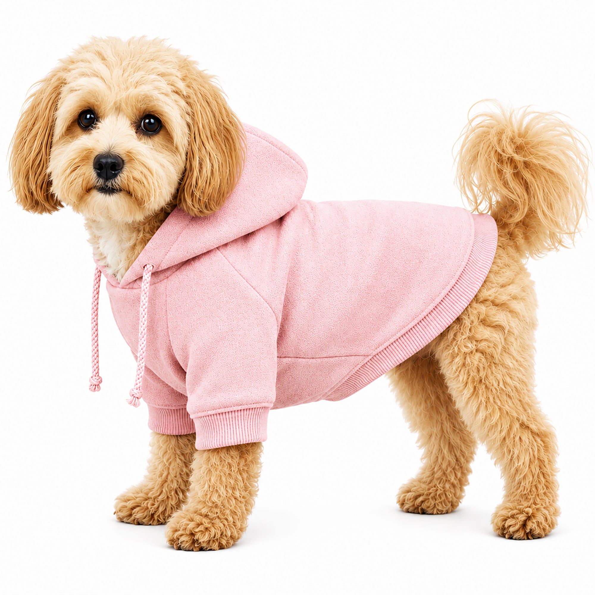 Pet Life ® French Terry Ultra-Soft Quick-Drying Hooded Dog Sweater - Pink