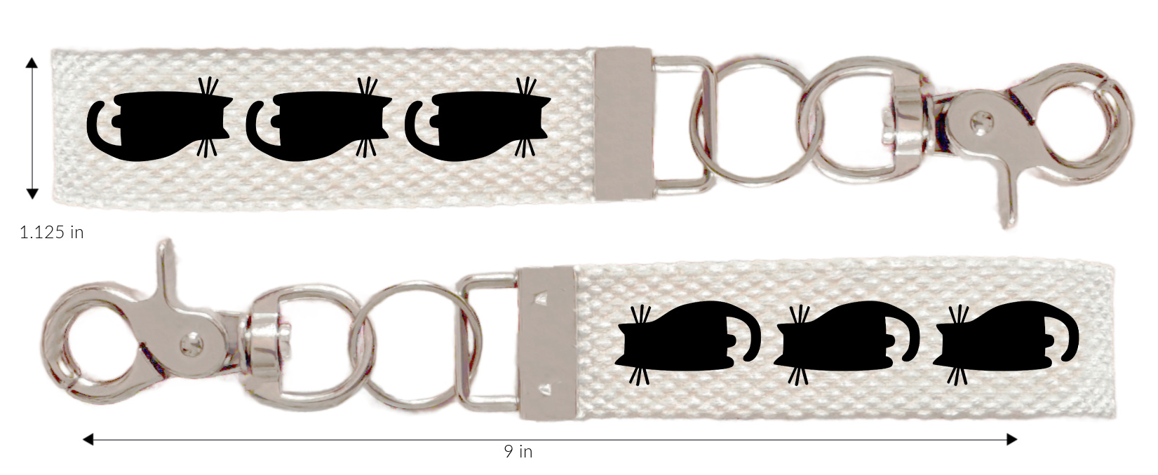 Keychain, Key chain, Cat Mom, Pet Lover Gift, Key Fob, with Removable Charm, Wristlet - Image 3