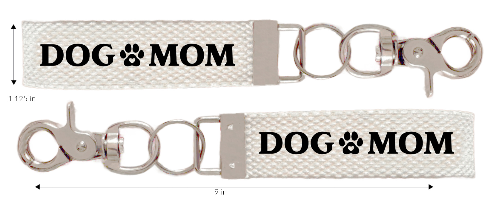 Keychain Paws, Key chain, Dog Mom, Pet Lover Gift, Key Fob, with Removable Charm, Wristlet - Image 5