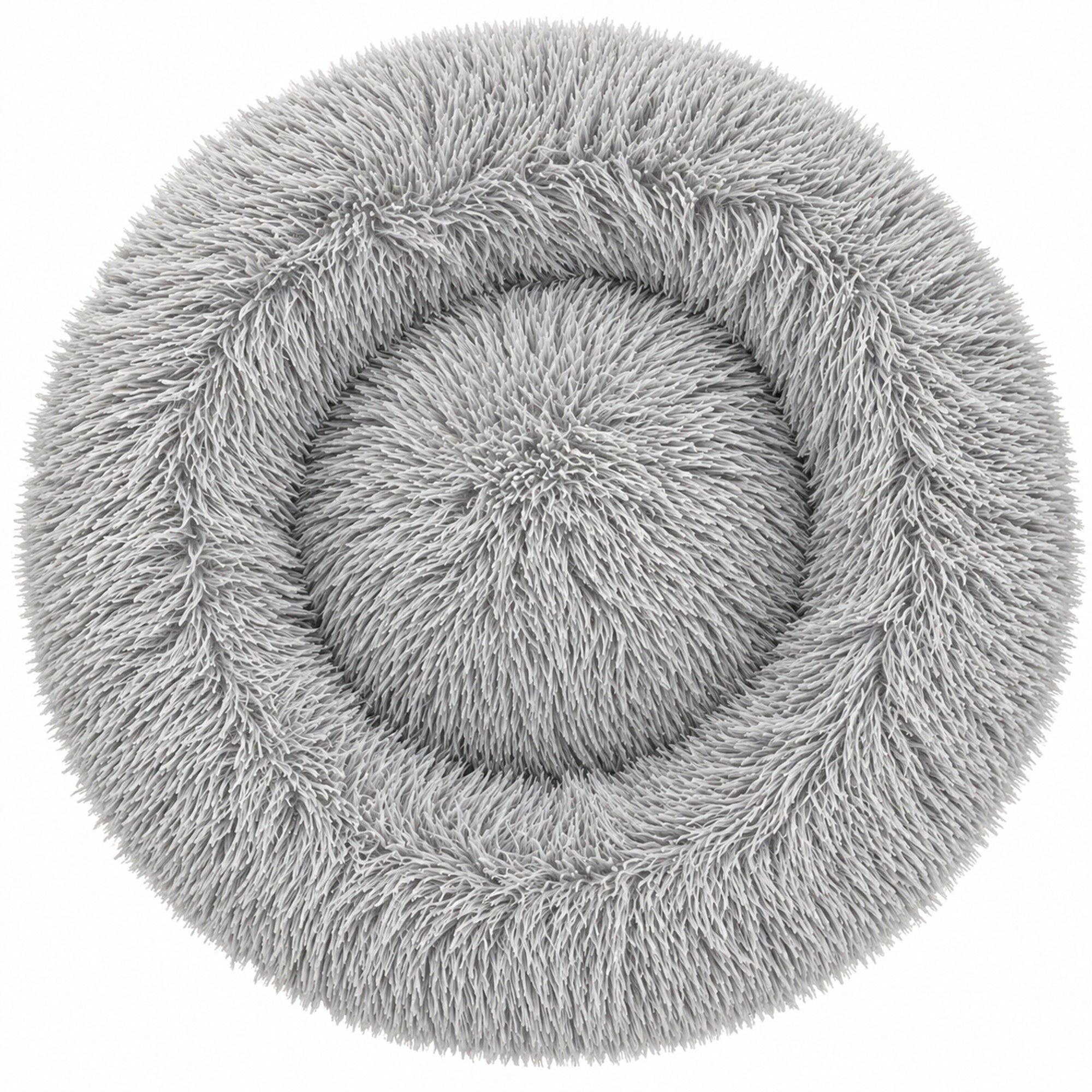 Pet Life ® 'Nestler' High-Grade Plush and Soft Rounded Pet Bed - Gray