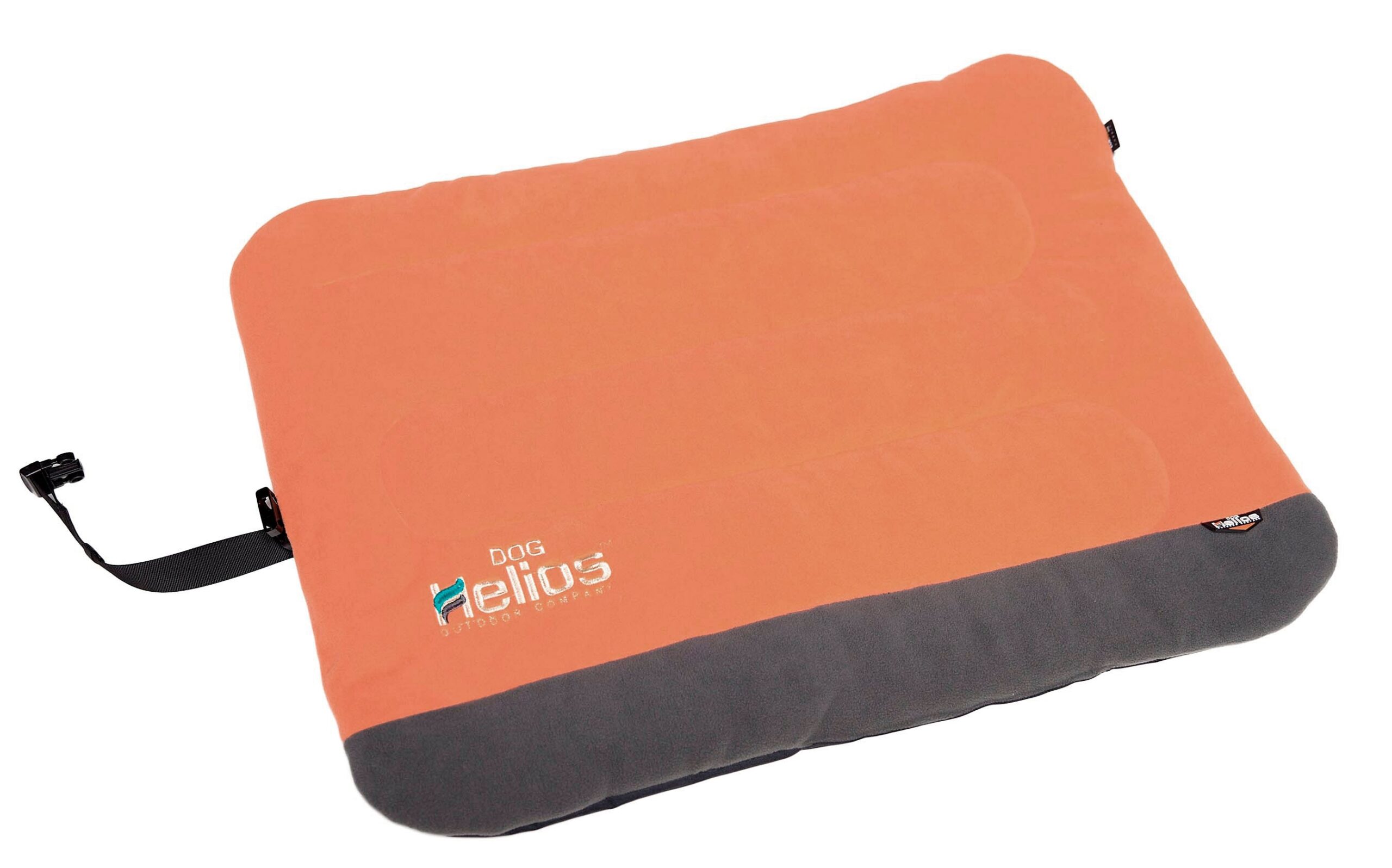 Dog Helios ® 'Combat-Terrain' Cordura-Nyco Reversible Nylon and Polar Fleece Travel Camping Folding Pet Dog Bed Mat - Orange, Grey - Image 2