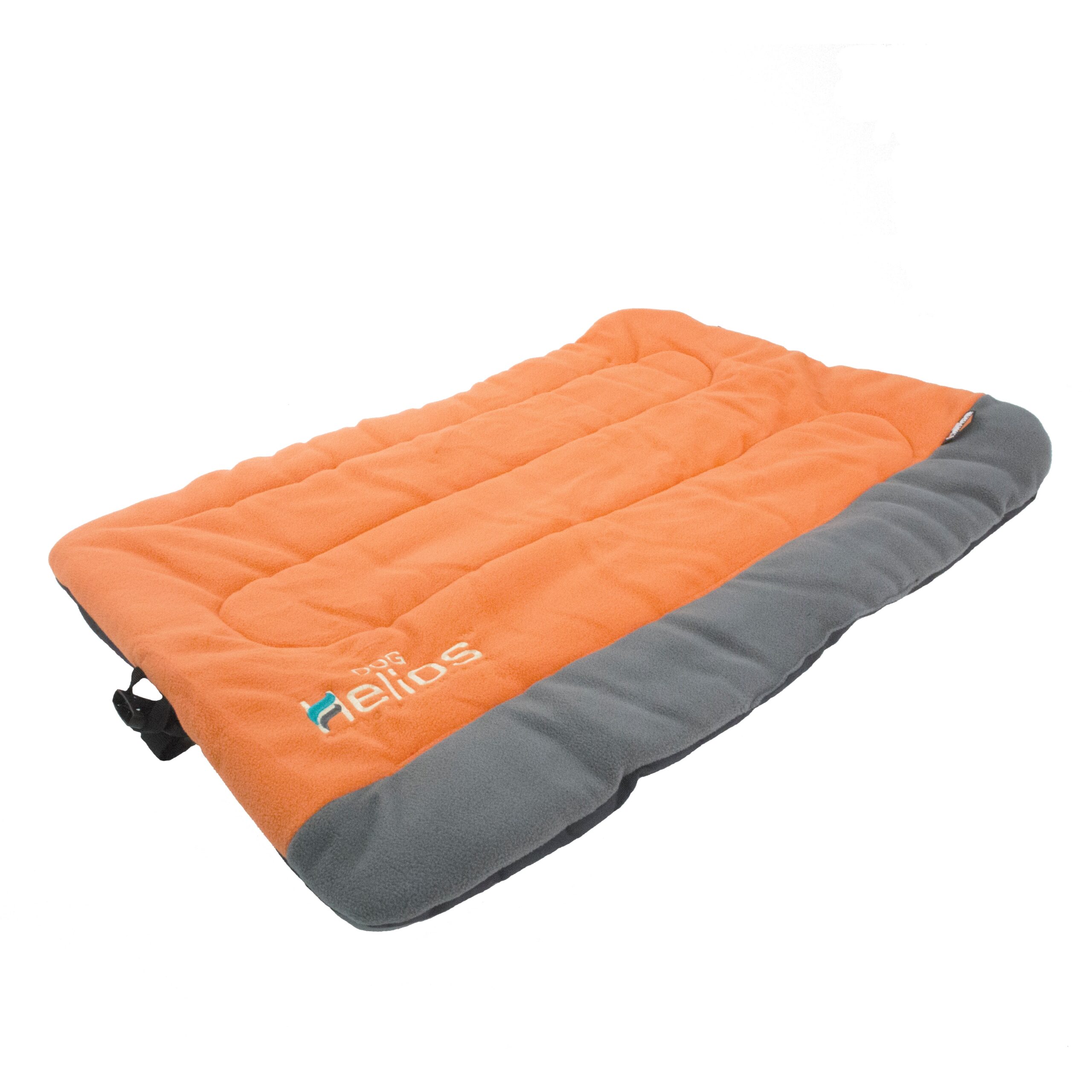 Dog Helios ® 'Combat-Terrain' Cordura-Nyco Reversible Nylon and Polar Fleece Travel Camping Folding Pet Dog Bed Mat - Orange, Grey - Image 4