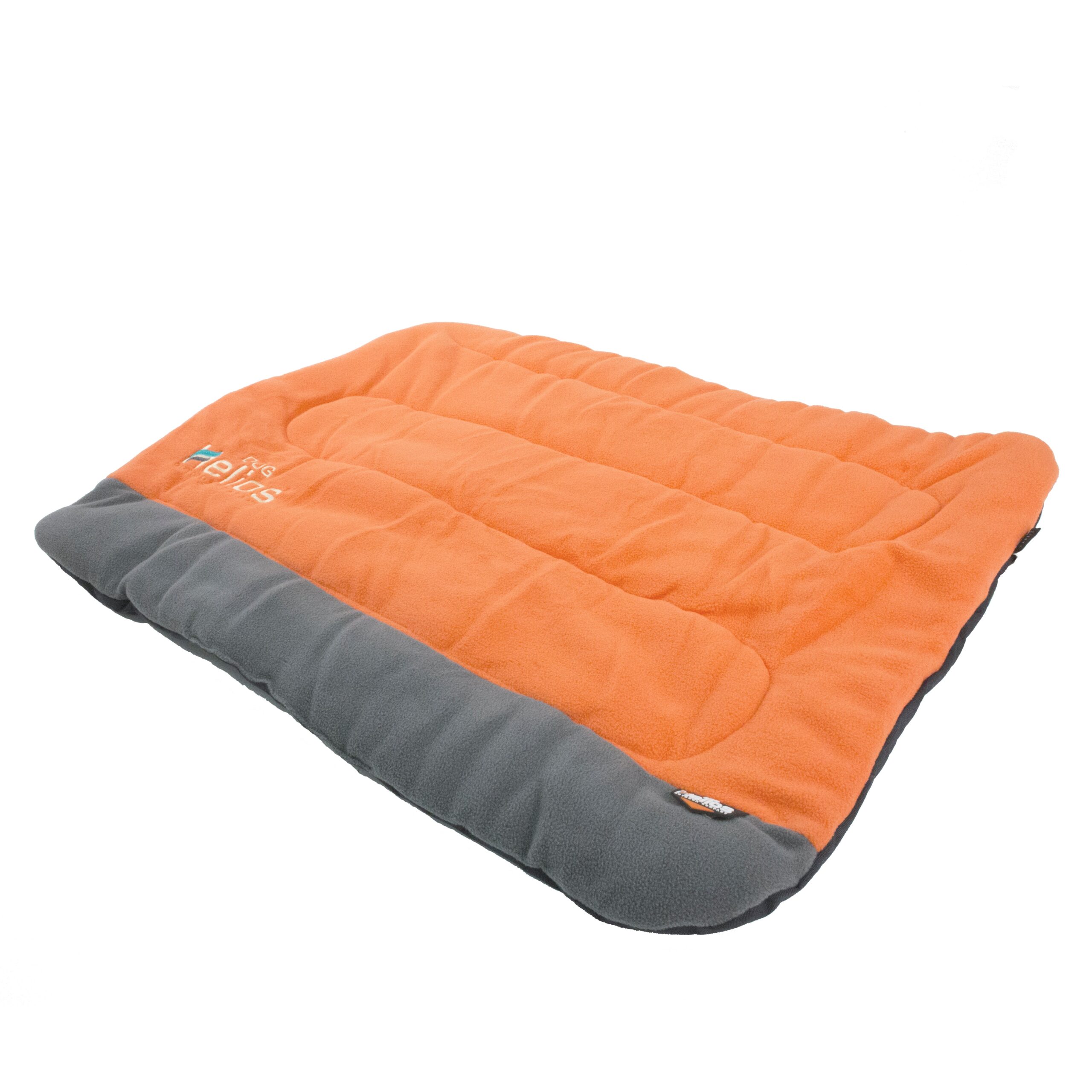 Dog Helios ® 'Combat-Terrain' Cordura-Nyco Reversible Nylon and Polar Fleece Travel Camping Folding Pet Dog Bed Mat - Orange, Grey - Image 5