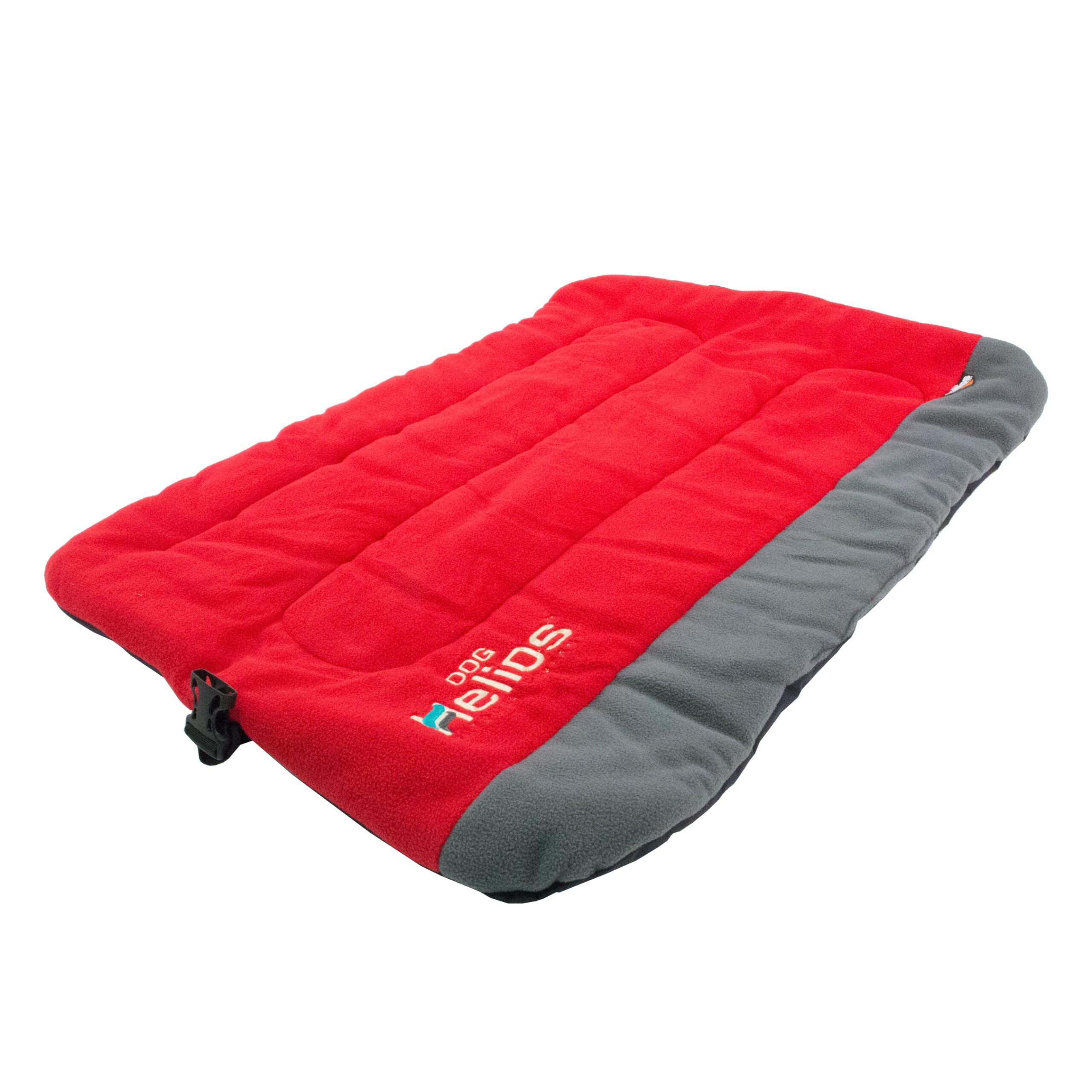 Dog Helios ® 'Combat-Terrain' Cordura-Nyco Reversible Nylon and Polar Fleece Travel Camping Folding Pet Dog Bed Mat - Red, Grey - Image 4