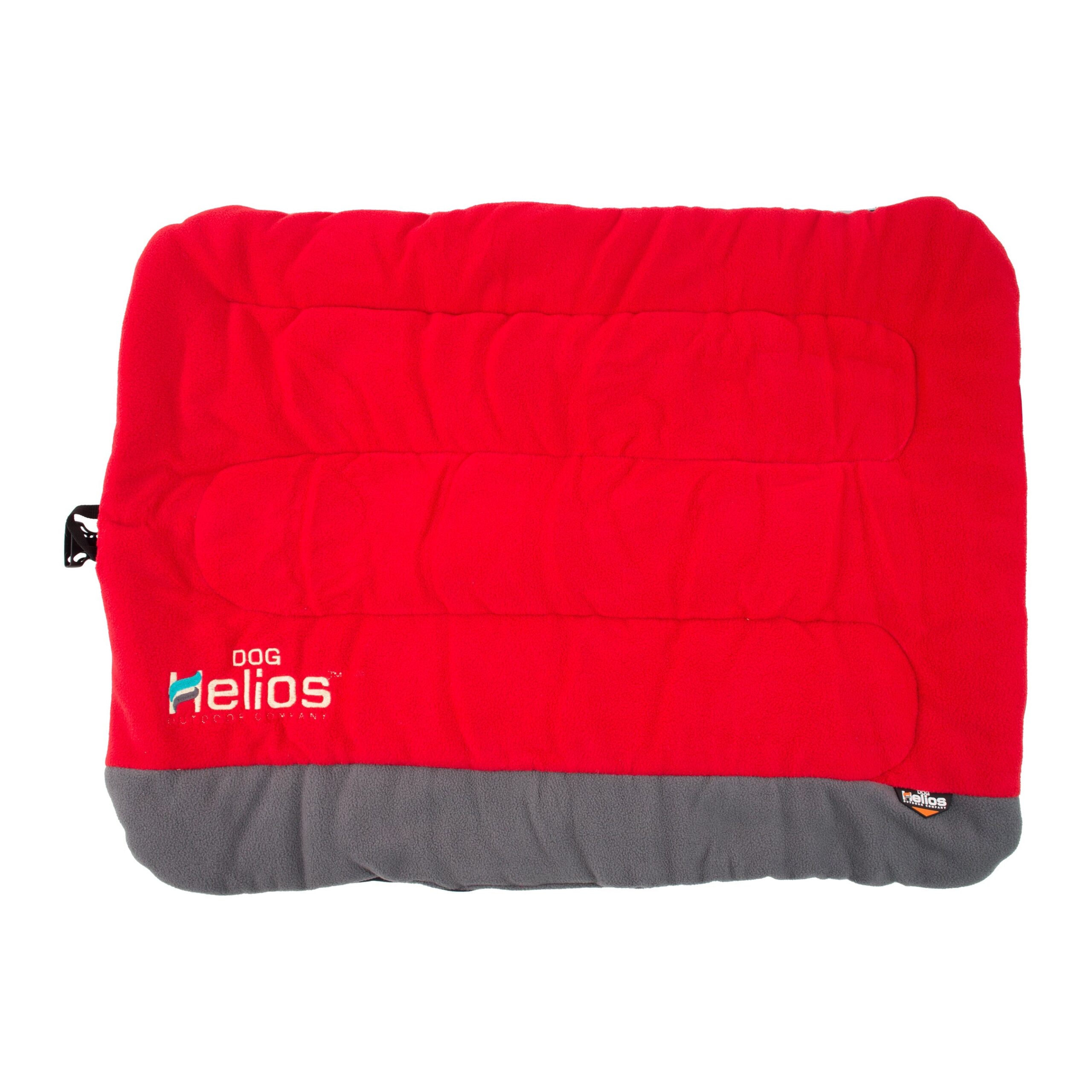 Dog Helios ® 'Combat-Terrain' Cordura-Nyco Reversible Nylon and Polar Fleece Travel Camping Folding Pet Dog Bed Mat - Red, Grey - Image 6