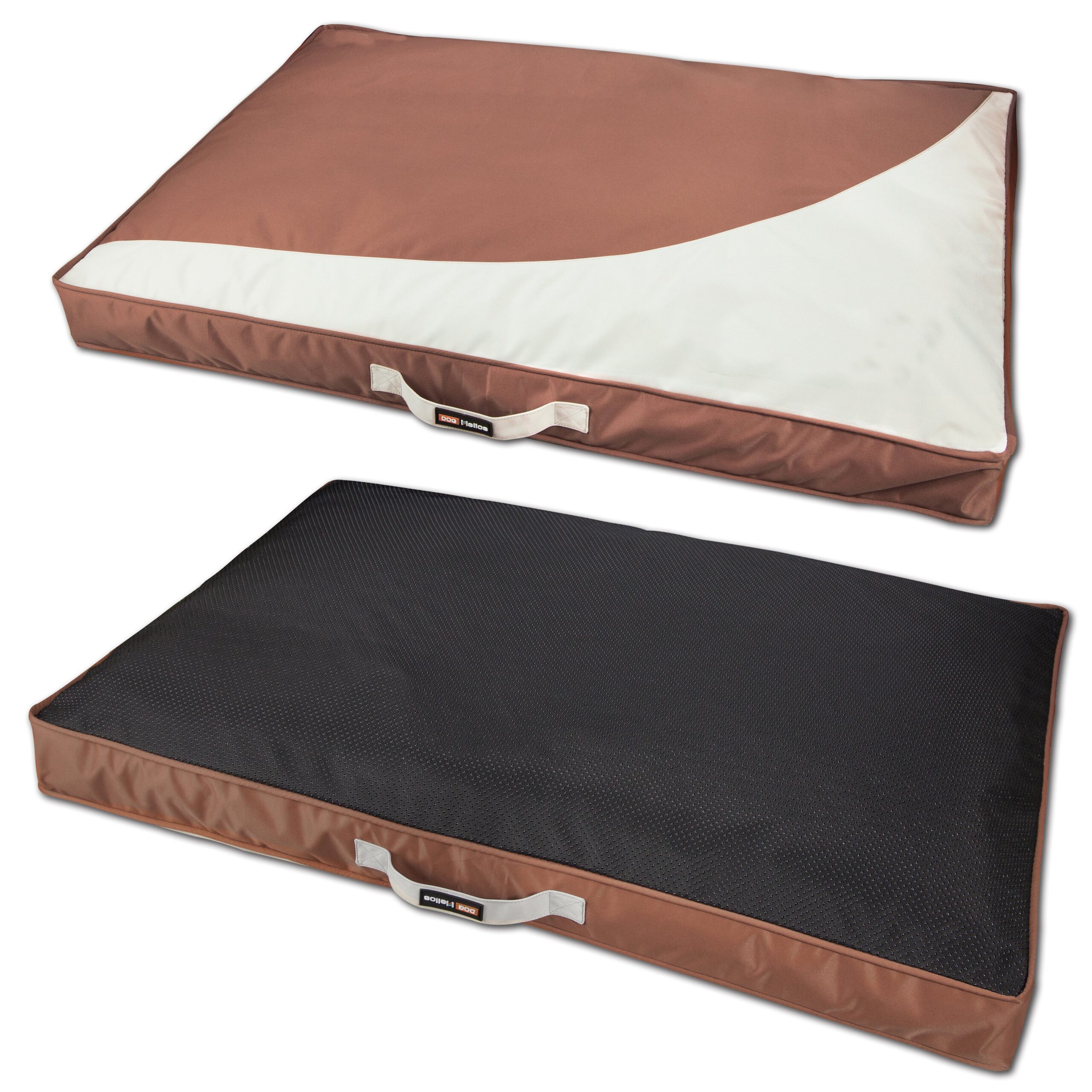 Dog Helios 'Immortal-Trek' Waterproof Rectangular Travel Dog Bed Mat - Brown - Image 2