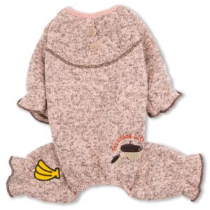 Touchdog ® Bark-Zz Designer Soft Cotton Full Body Thermal Pet Dog Jumpsuit Pajamas
