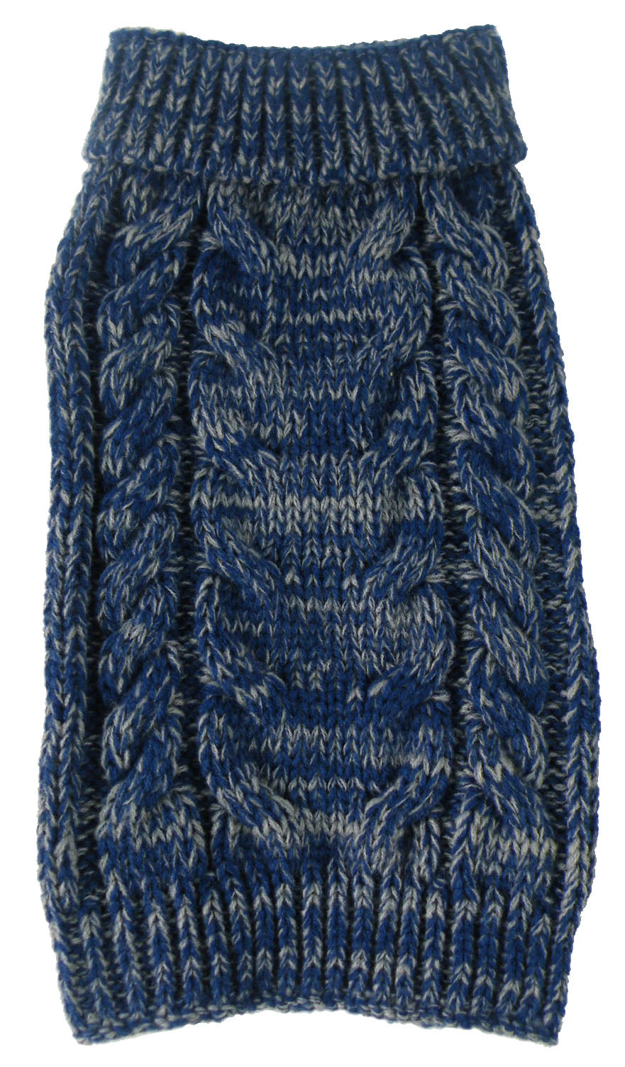 Pet Life ® Classical 'True Blue' Heavy Cable Knitted Ribbed Fashion Dog Sweater - Image 2