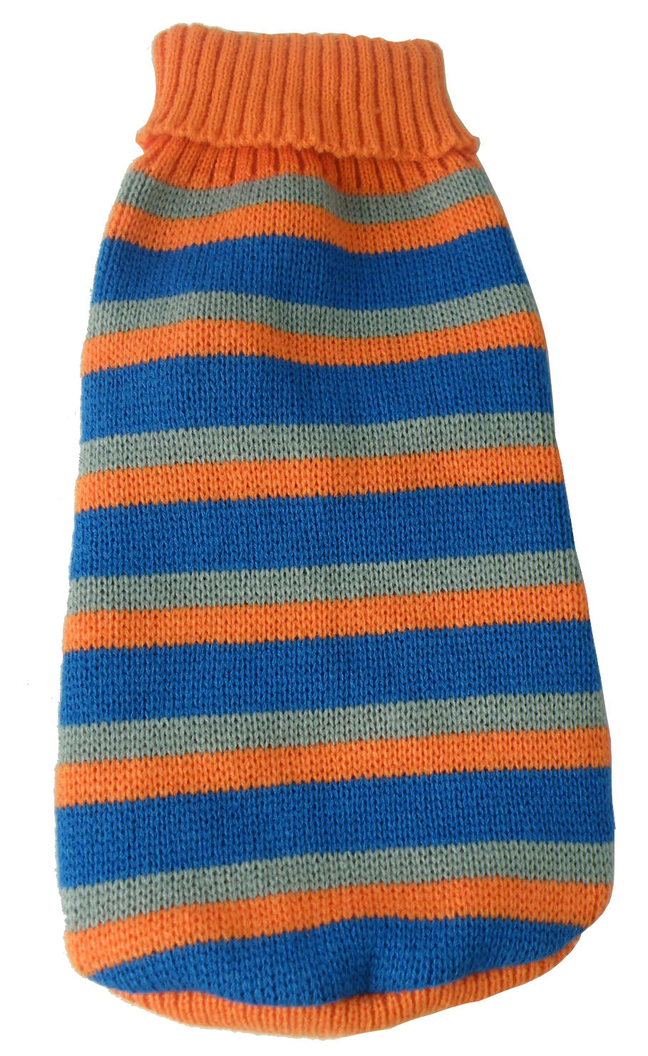 Pet Life ® Heavy Cable Knitted Striped Fashion Designer Polo Dog Sweater - Image 6