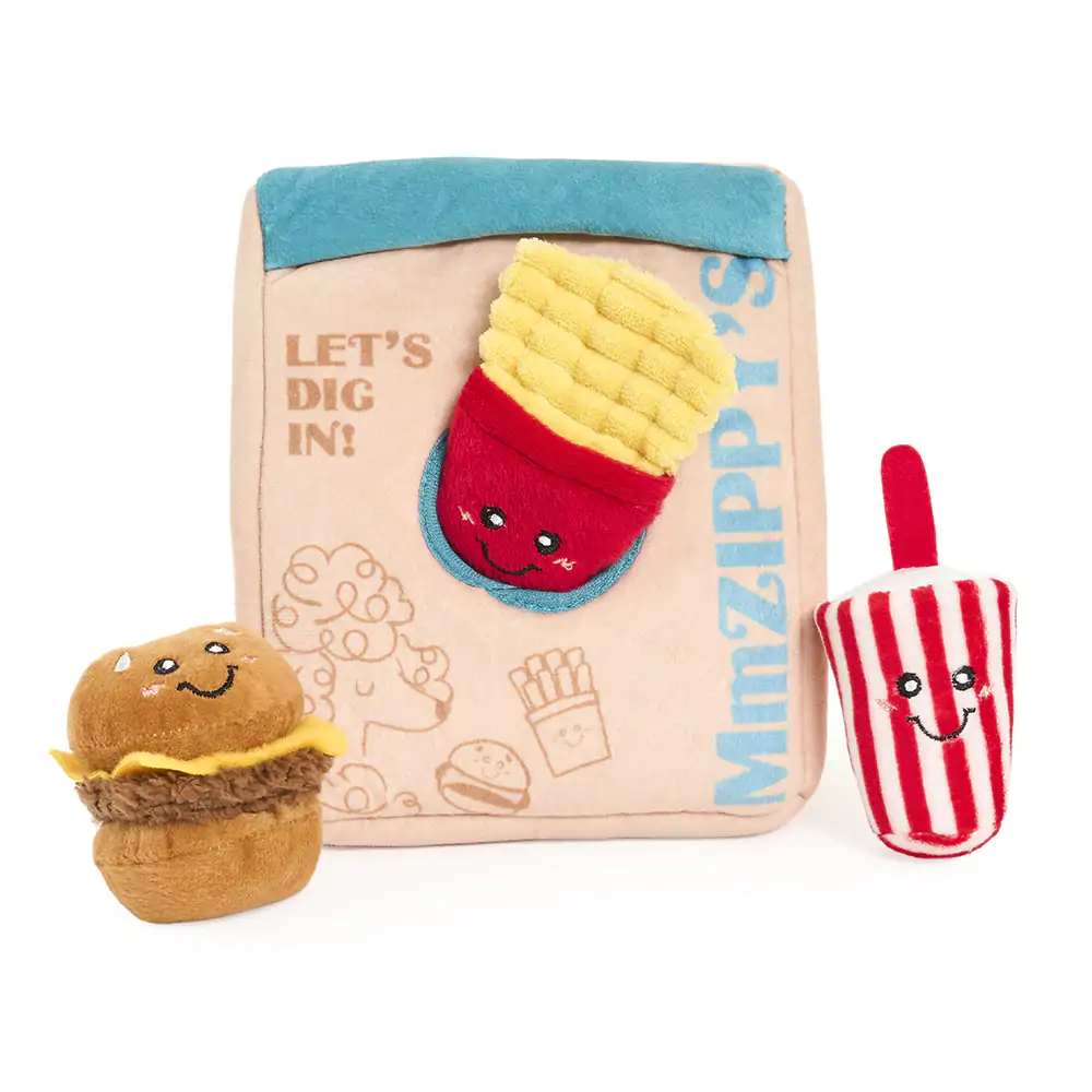 ZippyPaws Burrow Zippy Meal Interactive Plush Dog Toy