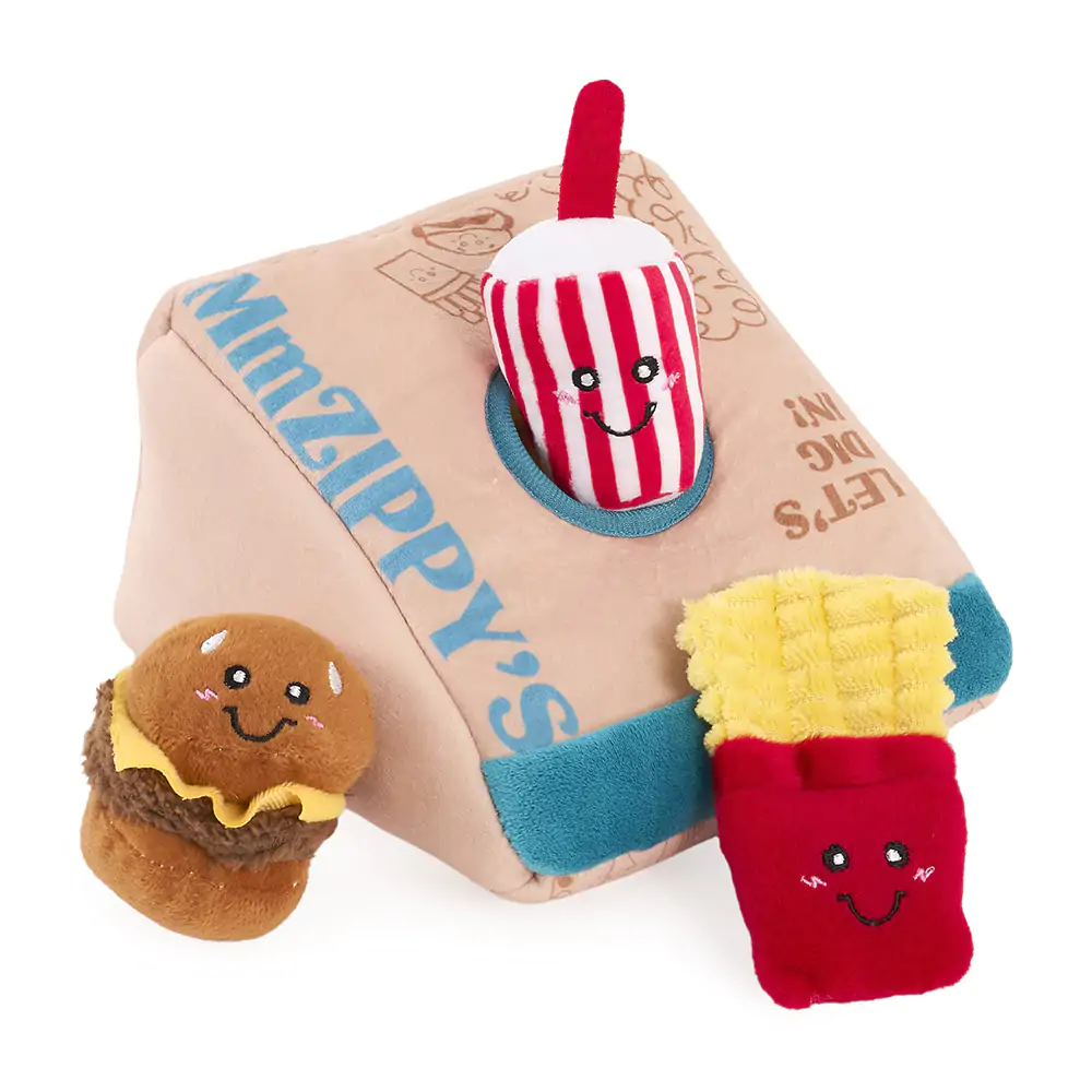 ZippyPaws Burrow Zippy Meal Interactive Plush Dog Toy - Image 5
