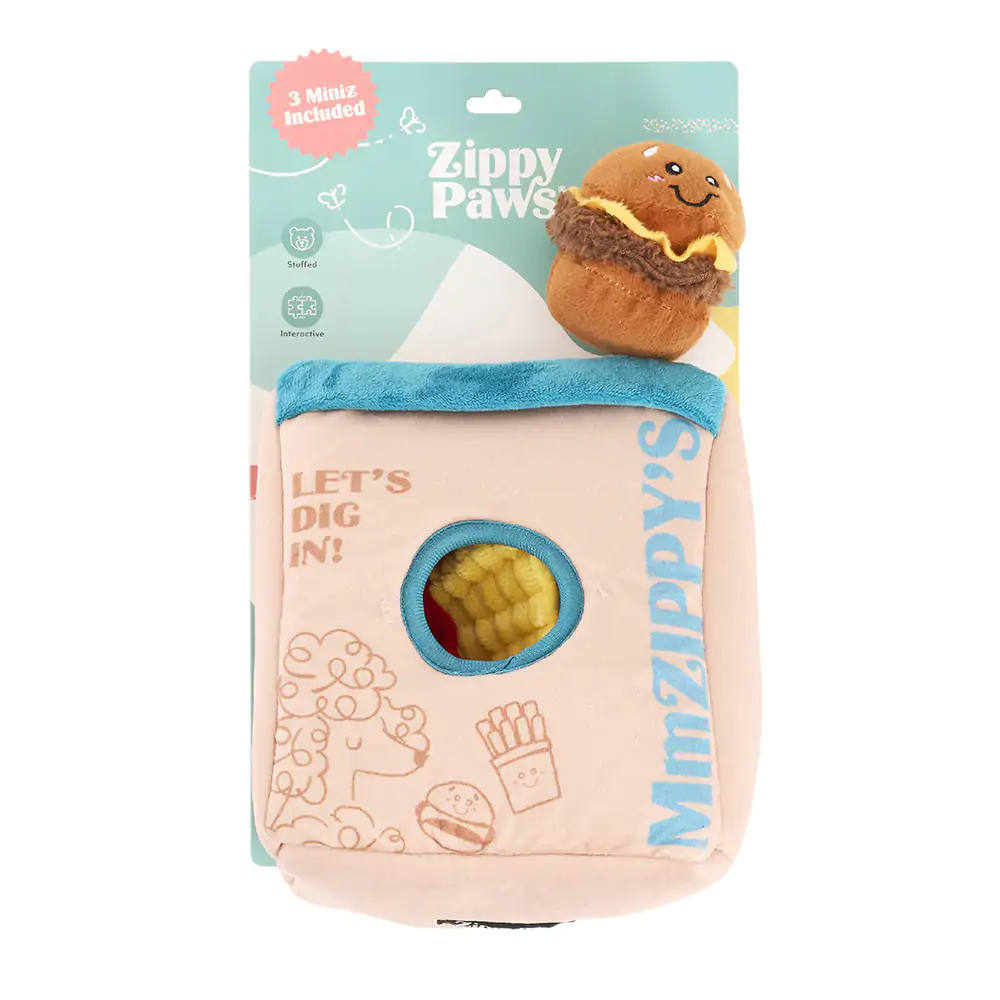 ZippyPaws Burrow Zippy Meal Interactive Plush Dog Toy - Image 2