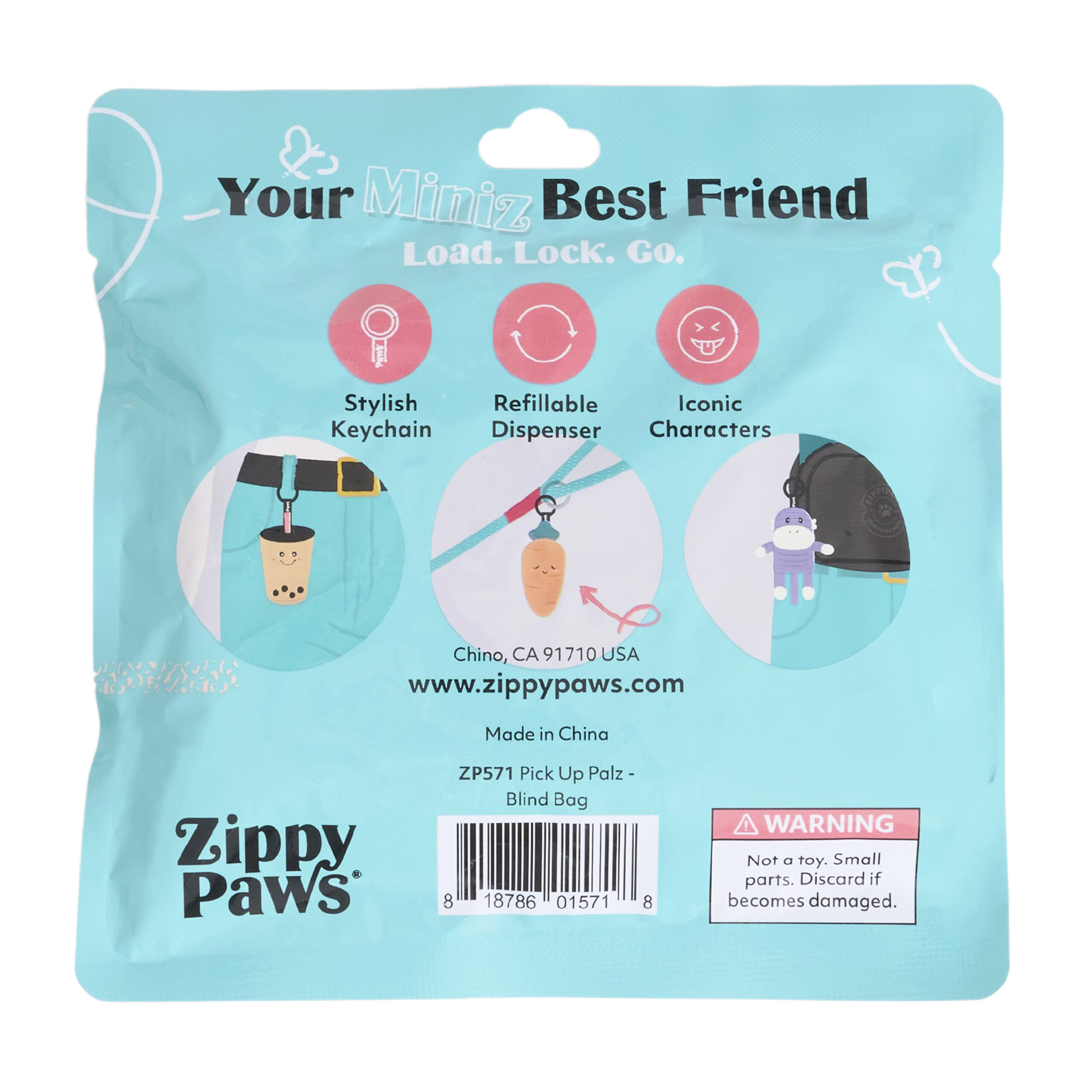ZippyPaws Pick Up Palz - Blind Item Plush Poop Bag Holder 16pc Display - Image 4